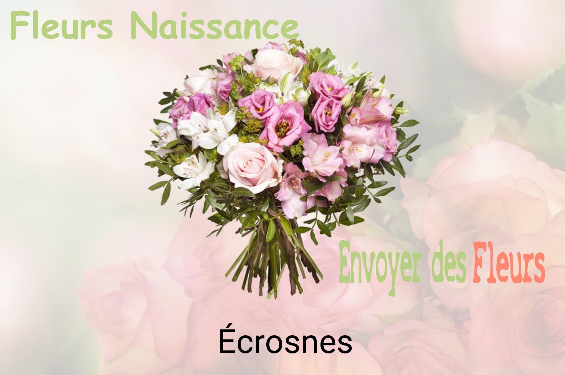 Bouquet de fleurs de naissance livré à Écrosnes